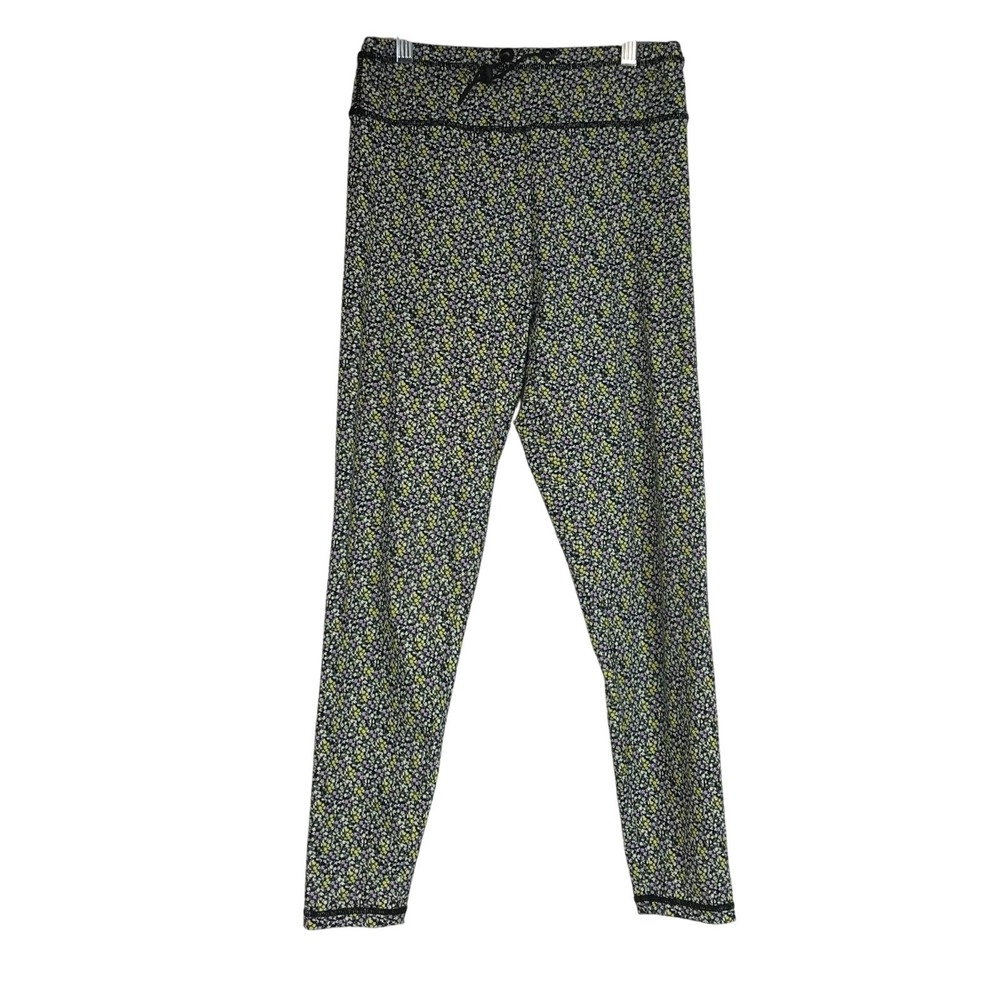 ADAM SELMAN- WOMEN'S MEDIUM - MULTICOLOR FLORAL‎ SPORT LEGGINGS